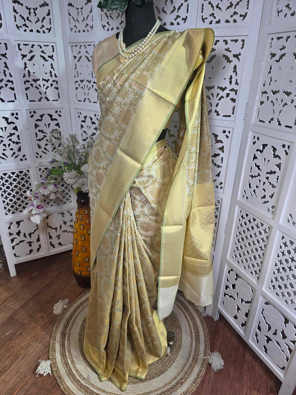 Musrise cotton banarasi saree Art