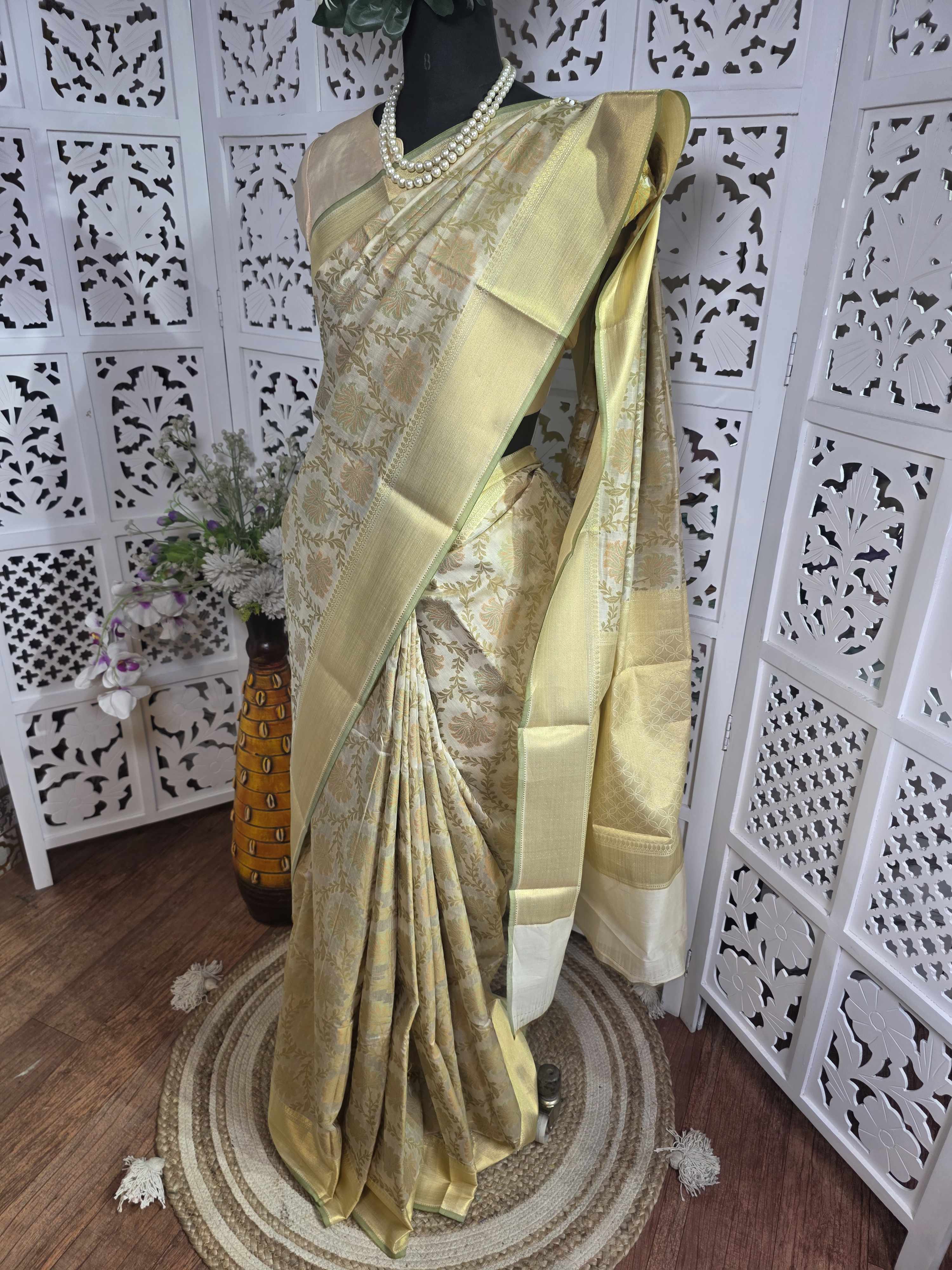 Musrise cotton banarasi saree Art