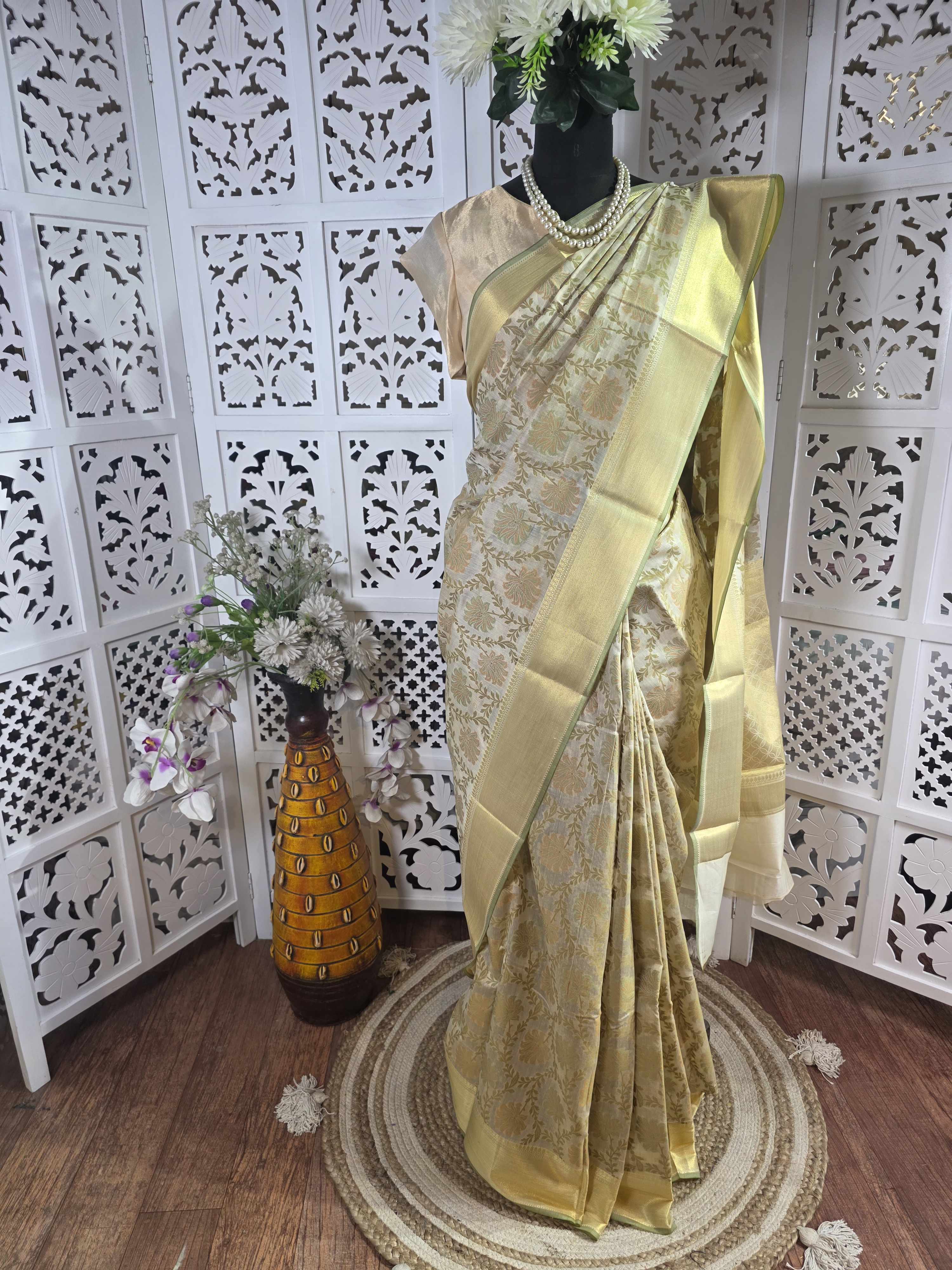 Musrise cotton banarasi saree Art