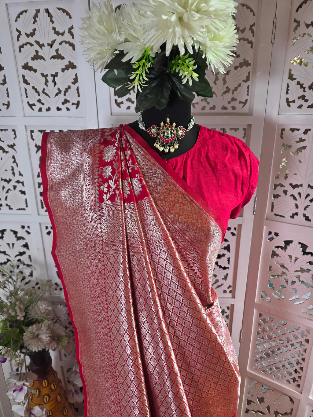 Upada silk banarasi saree(art)