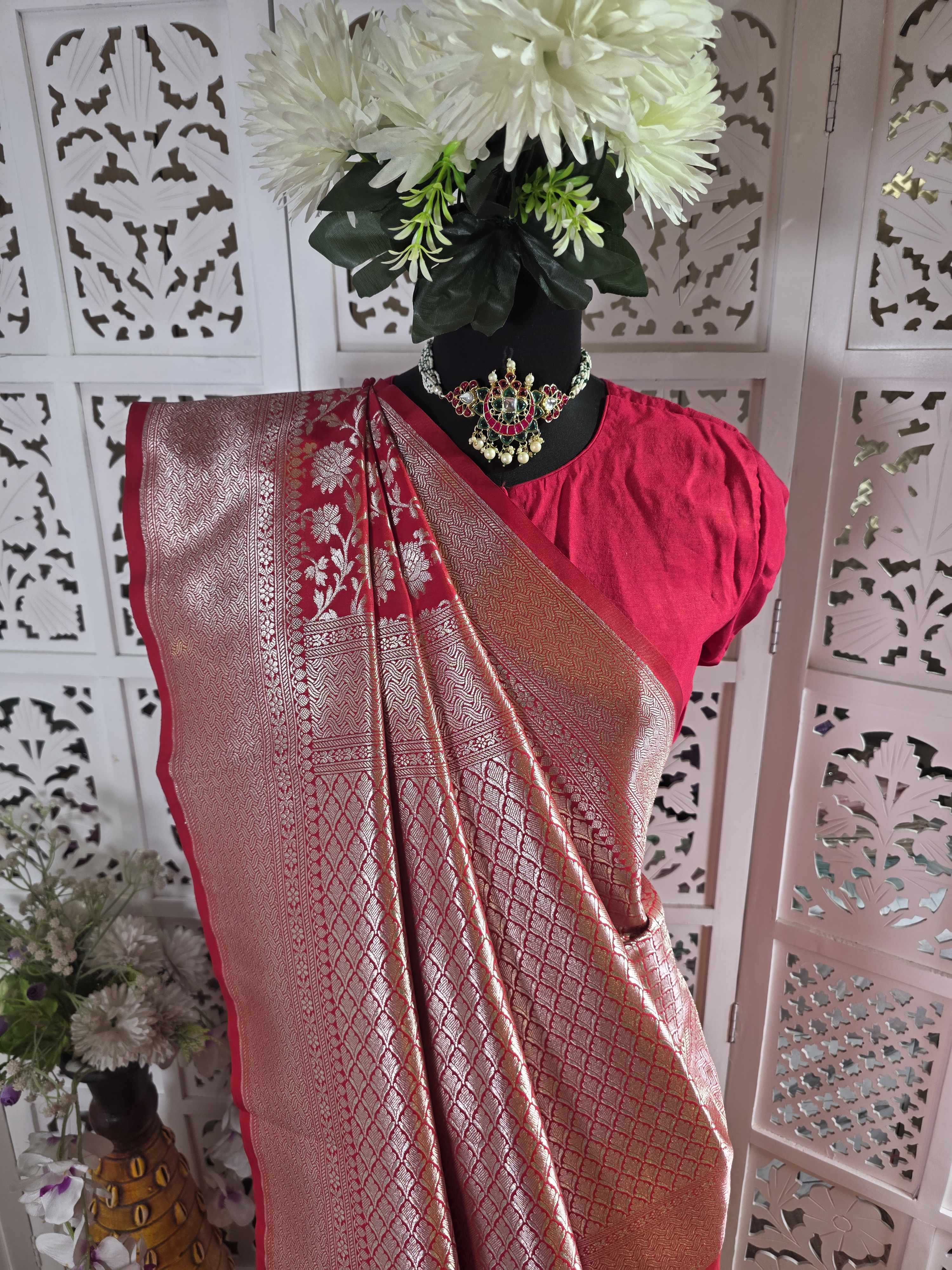 Upada silk banarasi saree(art)