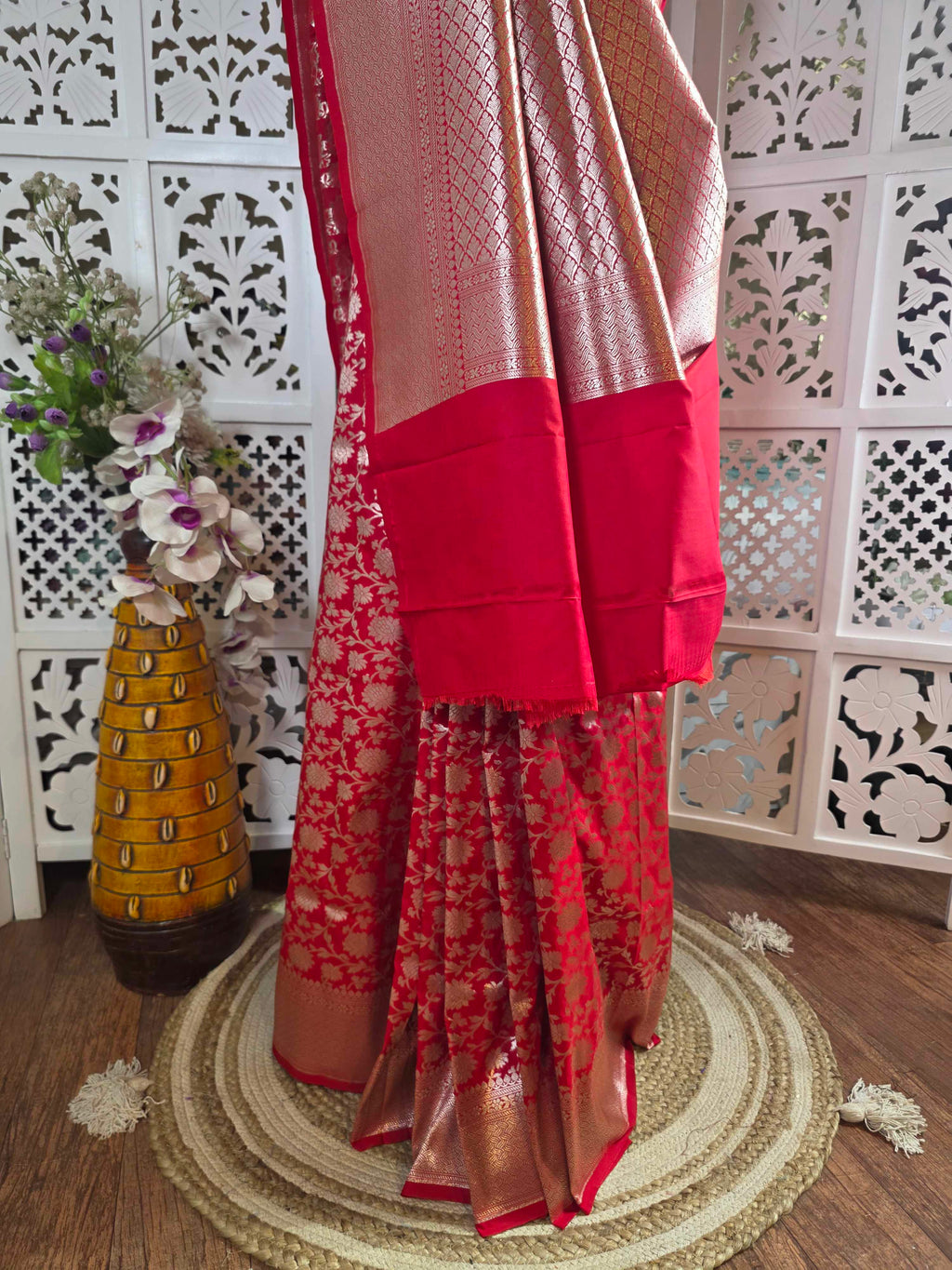 Upada silk banarasi saree(art)