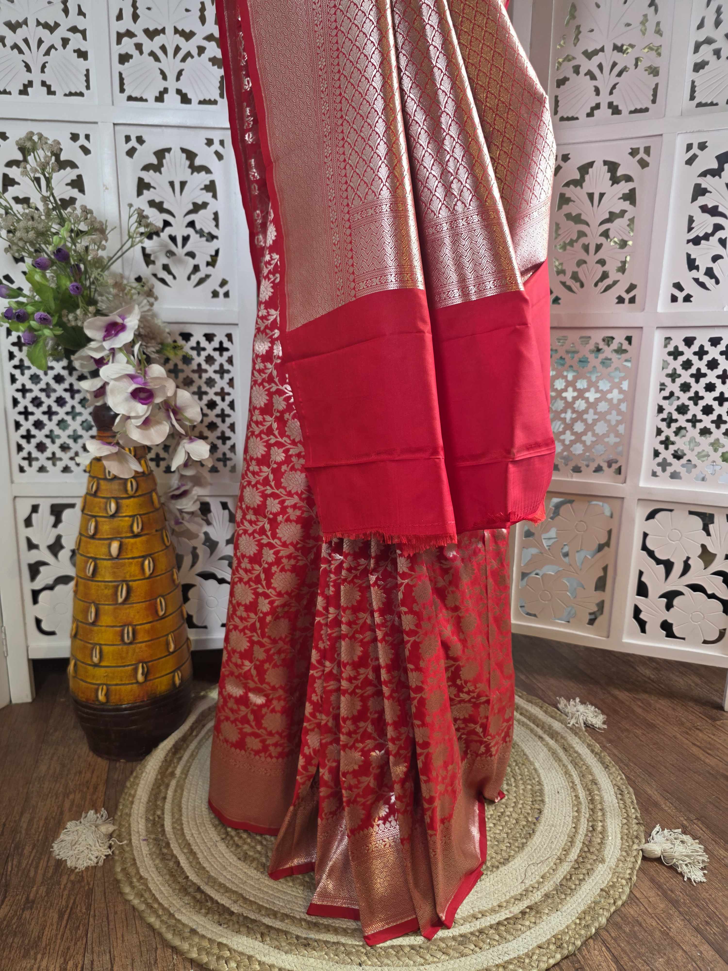 Upada silk banarasi saree(art)