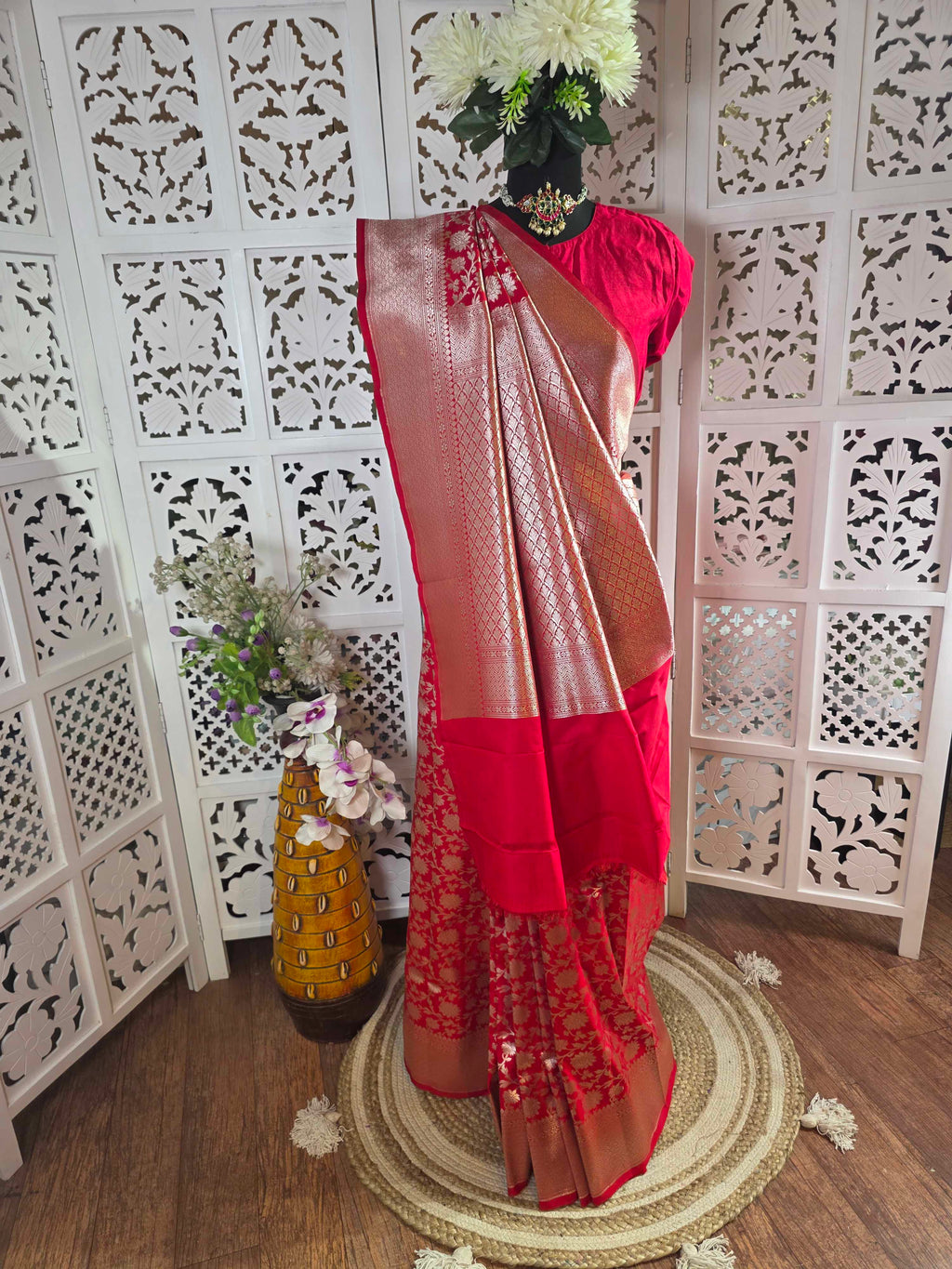 Upada silk banarasi saree(art)