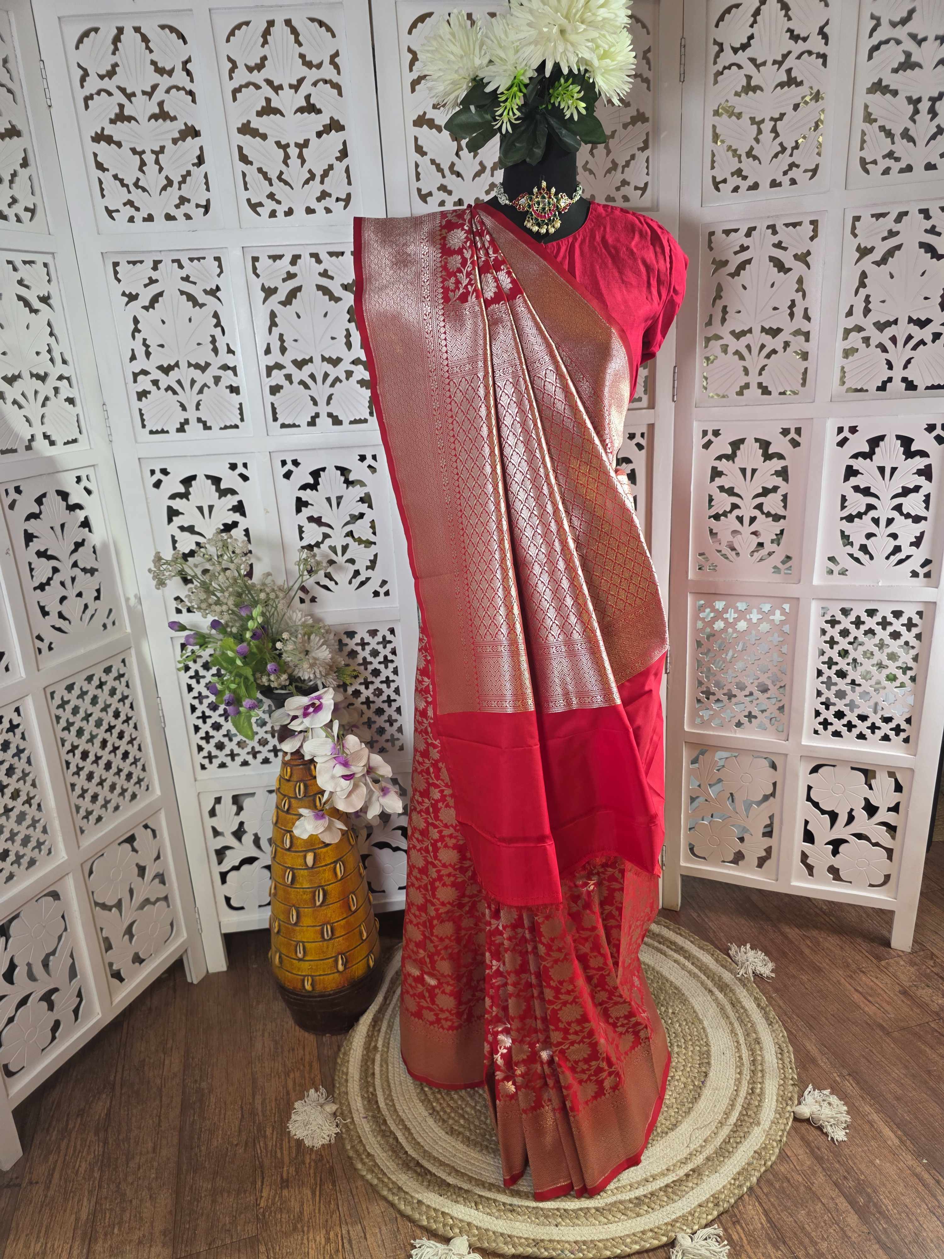 Upada silk banarasi saree(art)