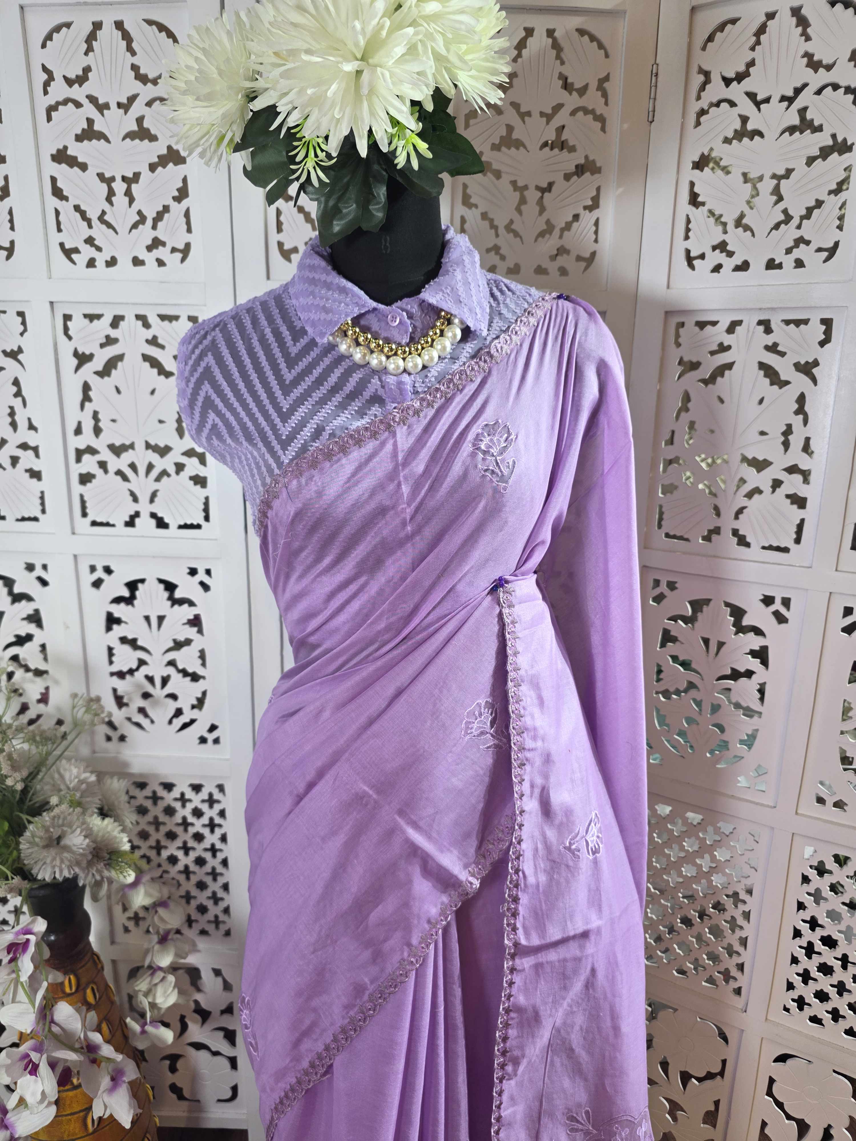 purple saree 009