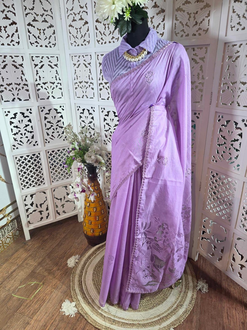 purple saree 009