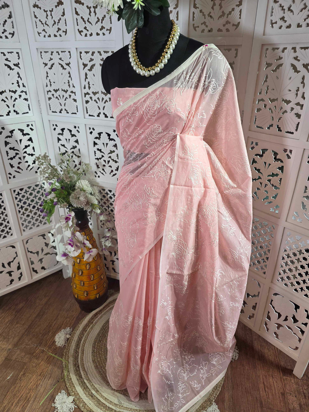 pink saree 010