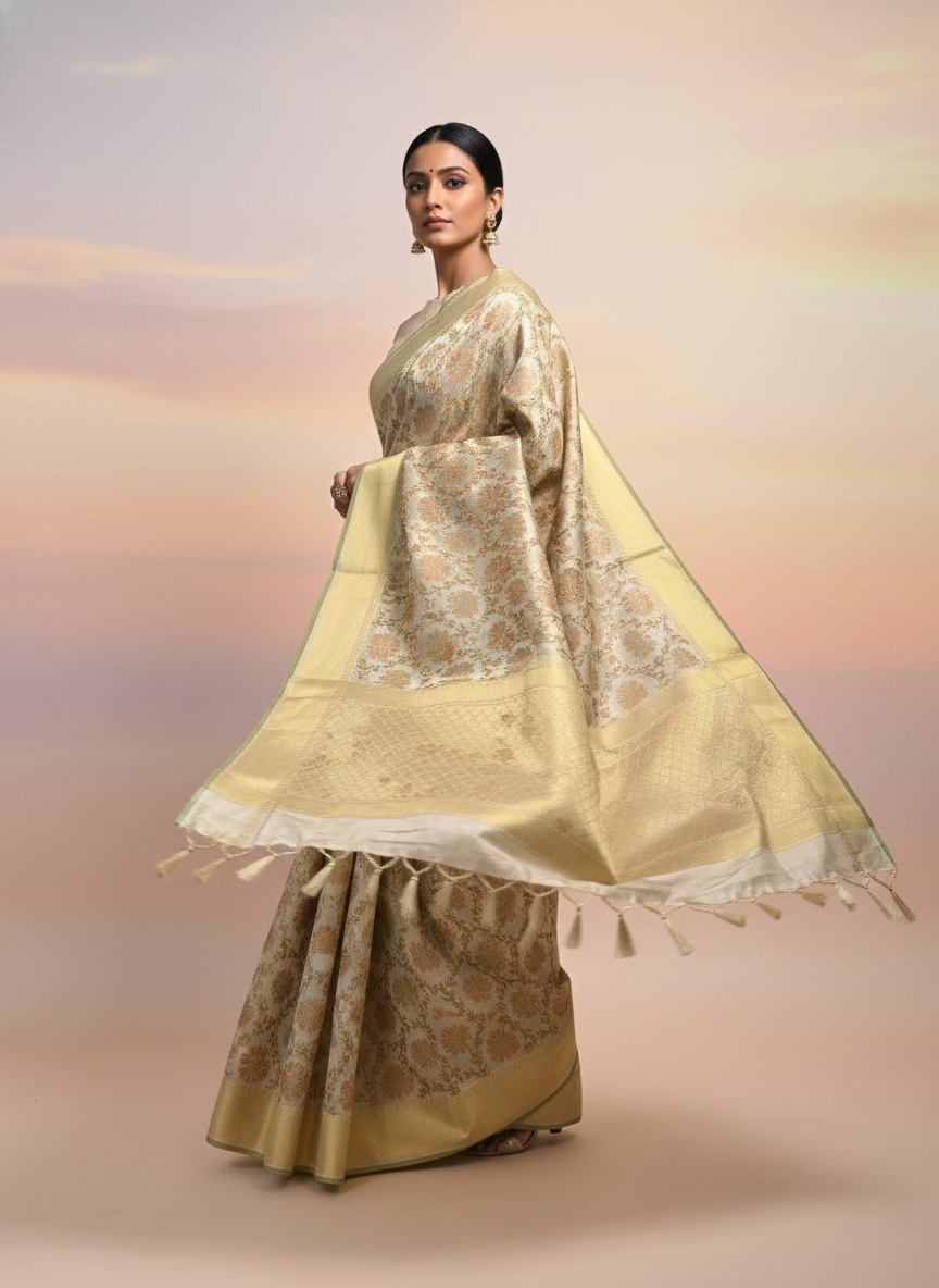 Musrise cotton banarasi saree Art