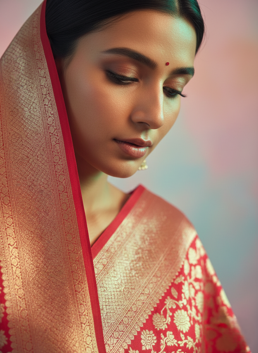 Upada silk banarasi saree(art)