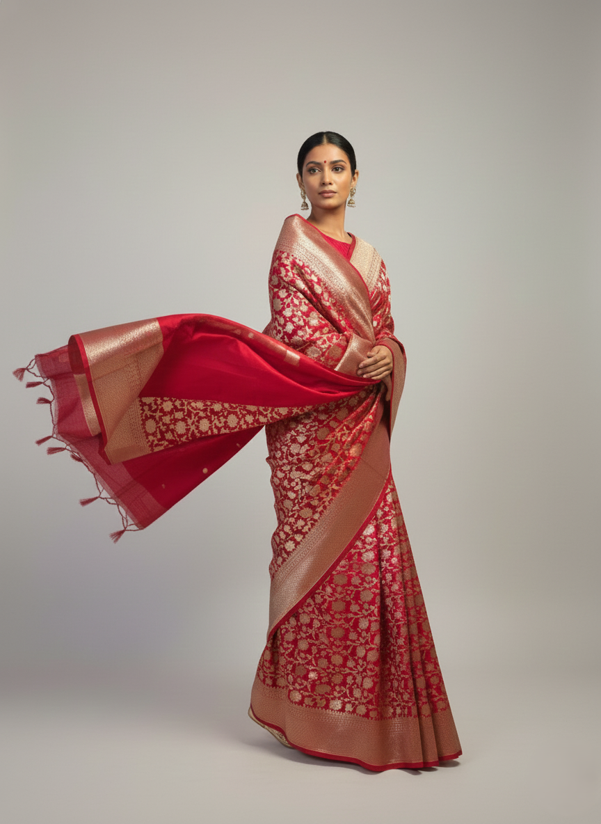 Upada silk banarasi saree(art)