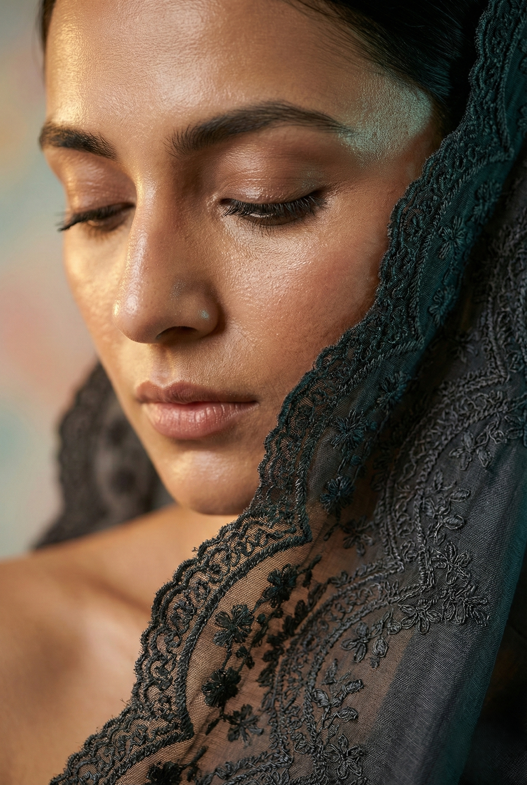 pure handloom tusser organza along with handcrafted applique work saree with beautiful wave cutwork design and resham jaal embroidered border saree