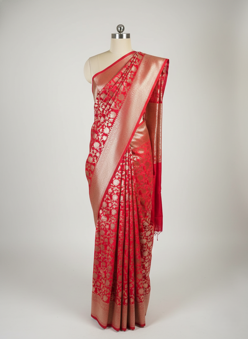 Upada silk banarasi saree(art)