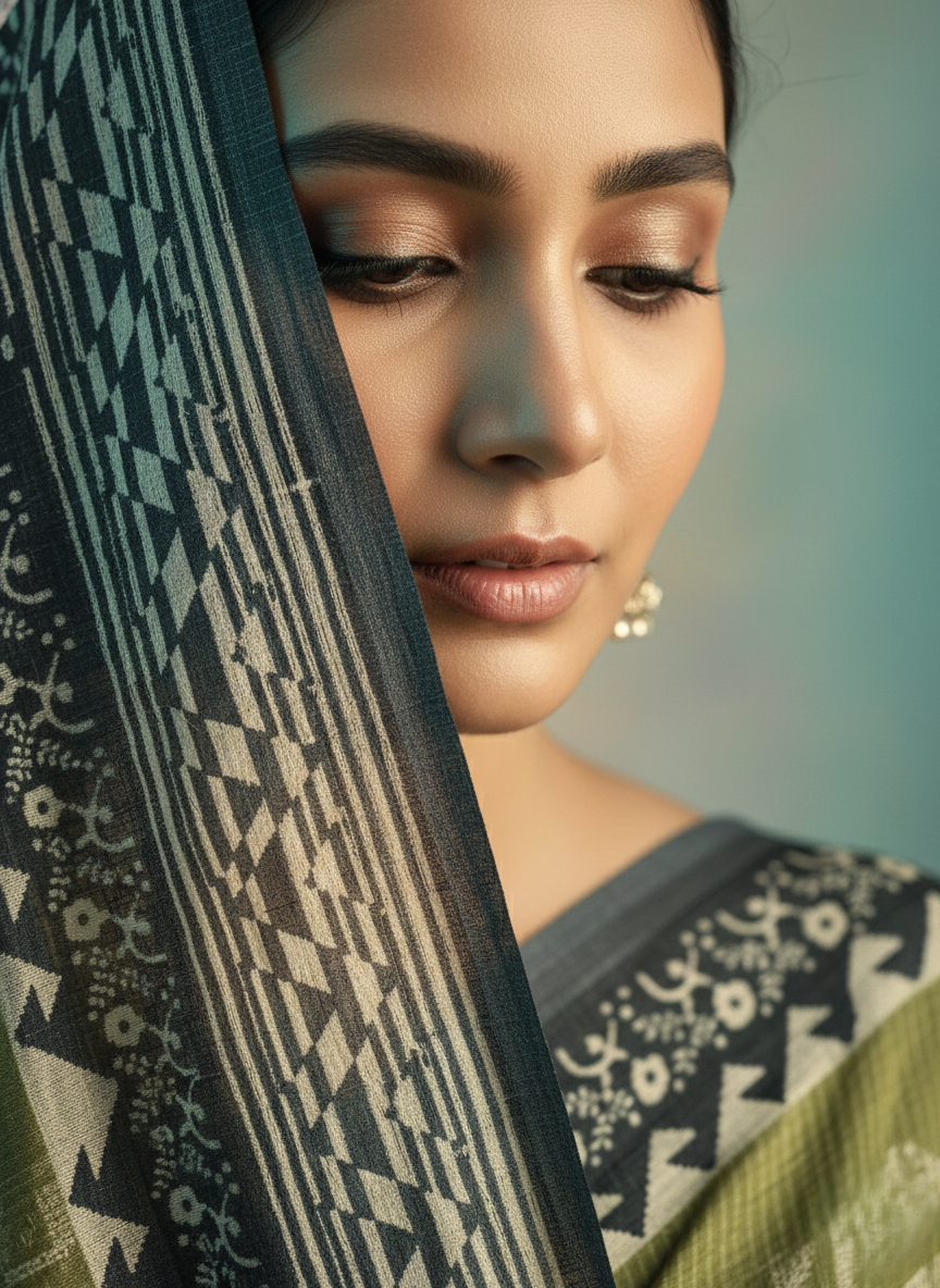 Semi tusser silk saree